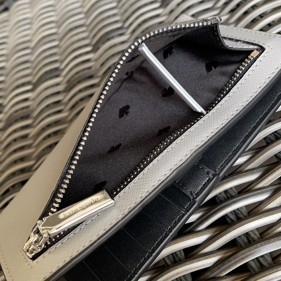 Kate Spade Staci Colorblock Large Slim Bifold Wallet - Picture 7 of 16